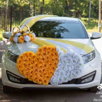 прокат украшений на машину на свадьбу